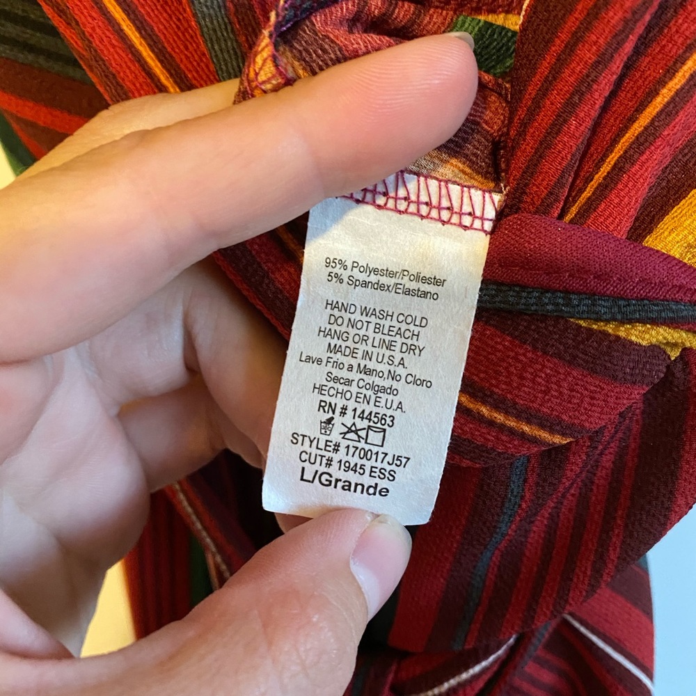 STRIPED ROMPER - SZ L - Picture 4 of 4